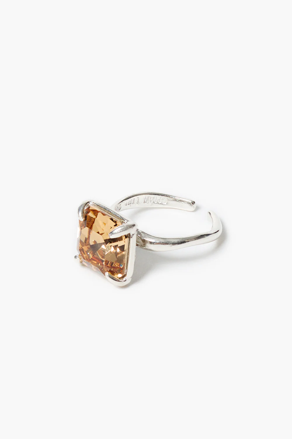 Caprice Crystal Toe Ring Champagne - Image 2