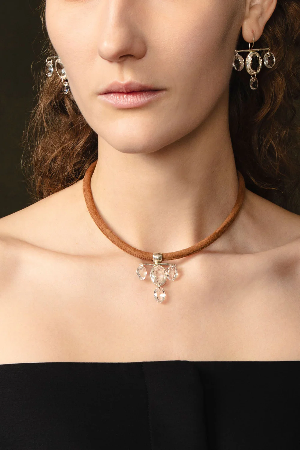 Caroline Collar Necklace Crystal - Image 2