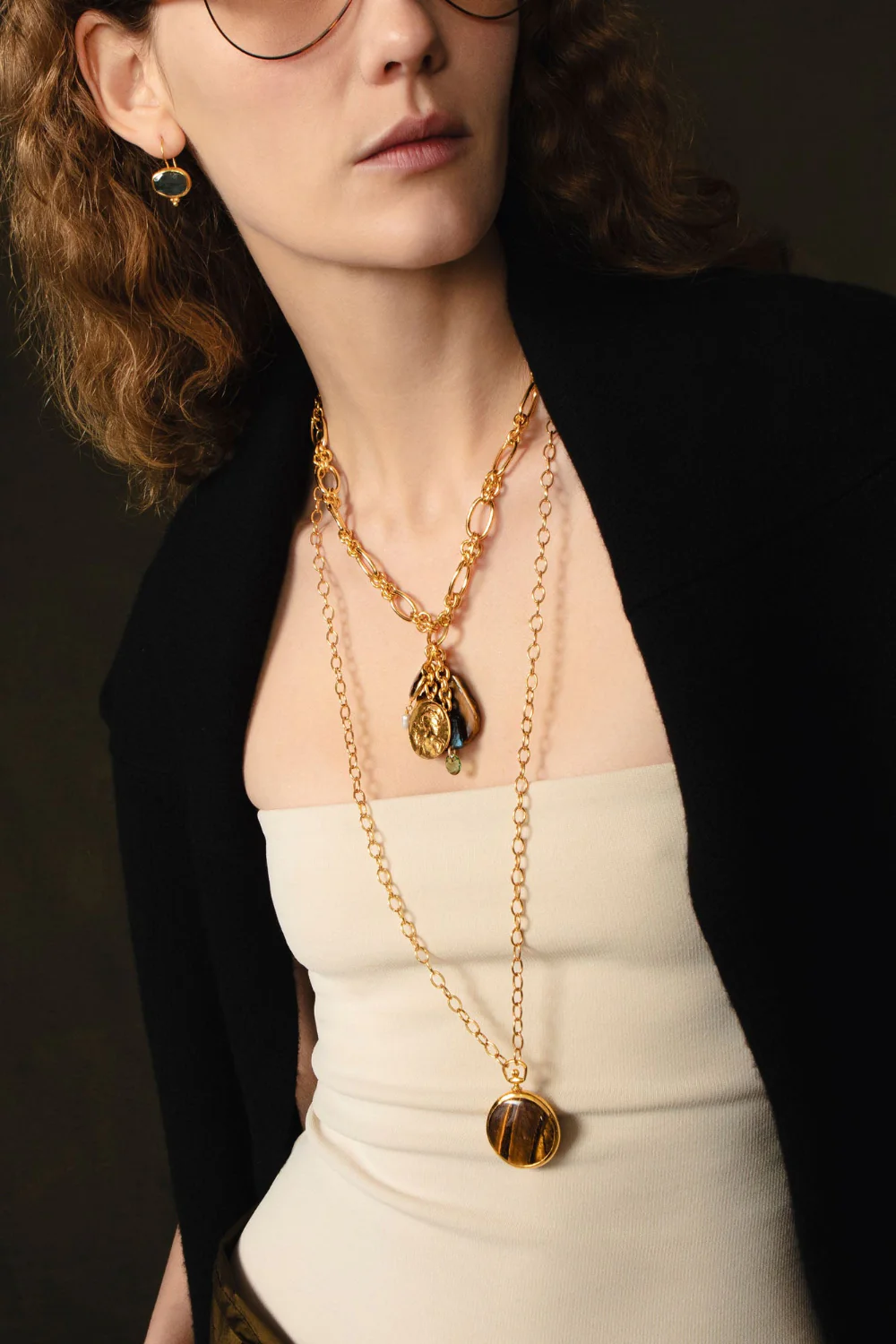 Fortuna Charm Necklace Tiger's Eye - Image 3