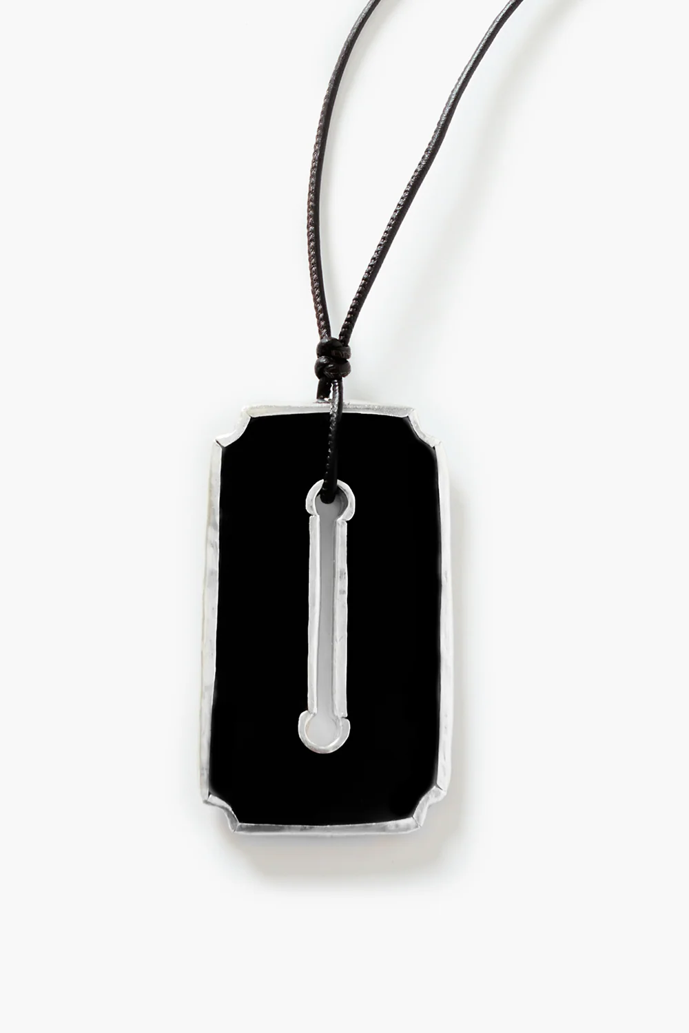 Hall Pass Padlock Necklace Black - Image 2