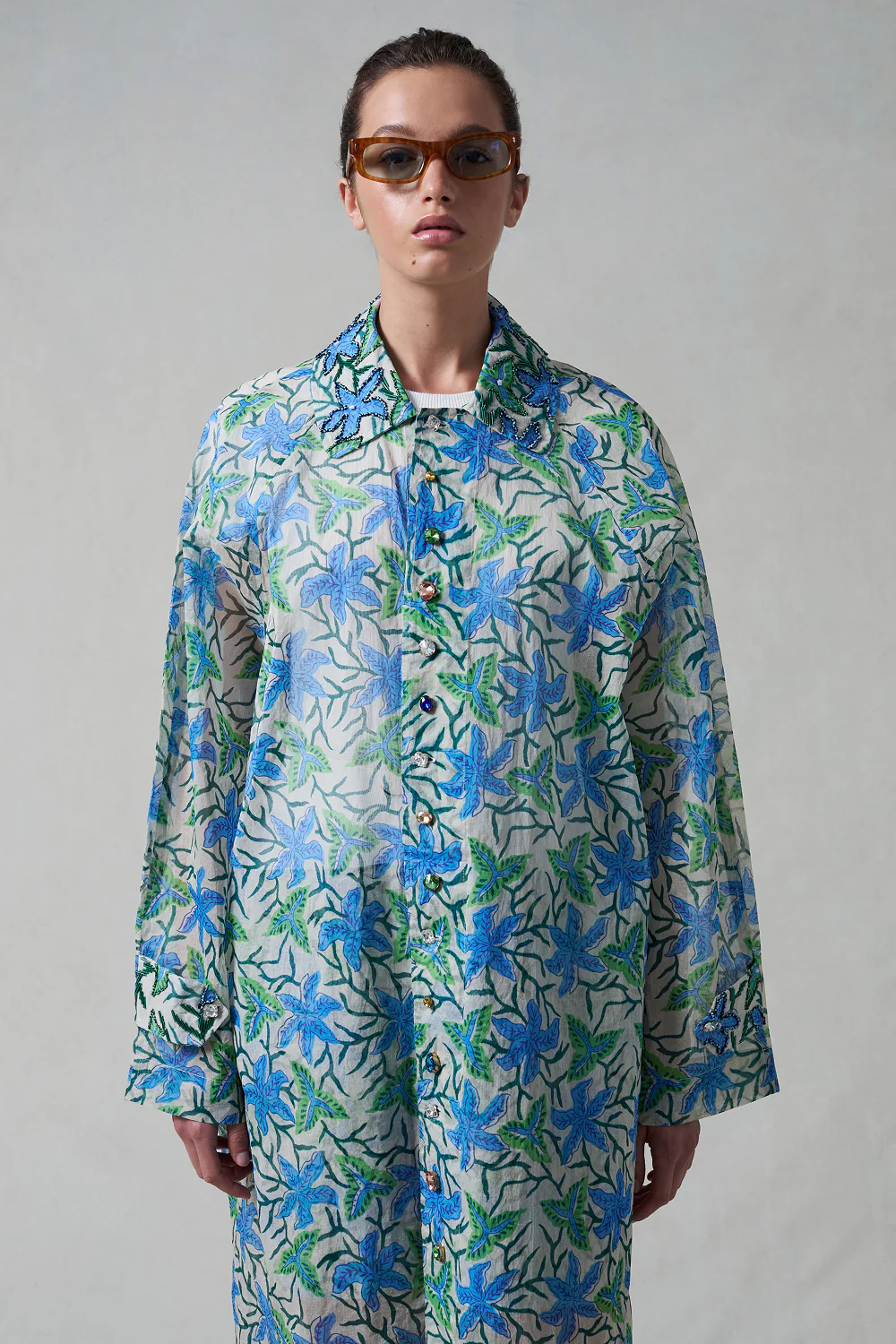 Iggy Paper Trench Coat Maldive Blue - Image 2