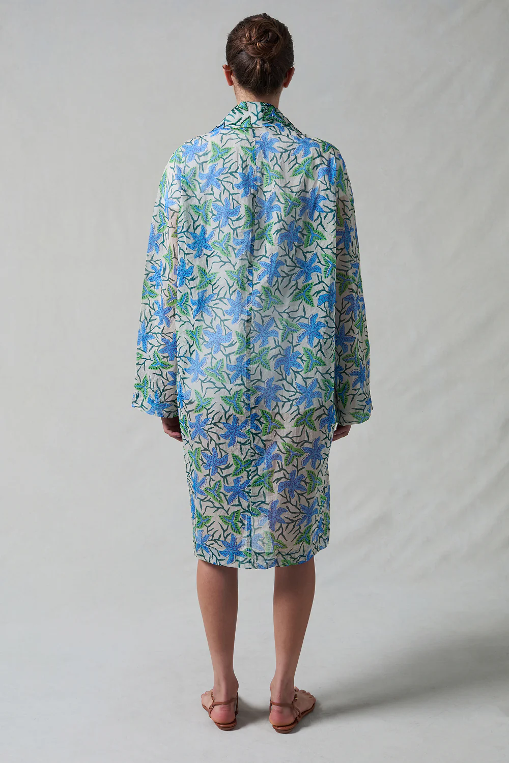 Iggy Paper Trench Coat Maldive Blue - Image 4