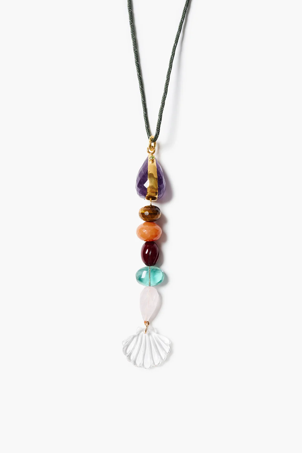 Lucky Catch Cord Necklace Multi - Image 2