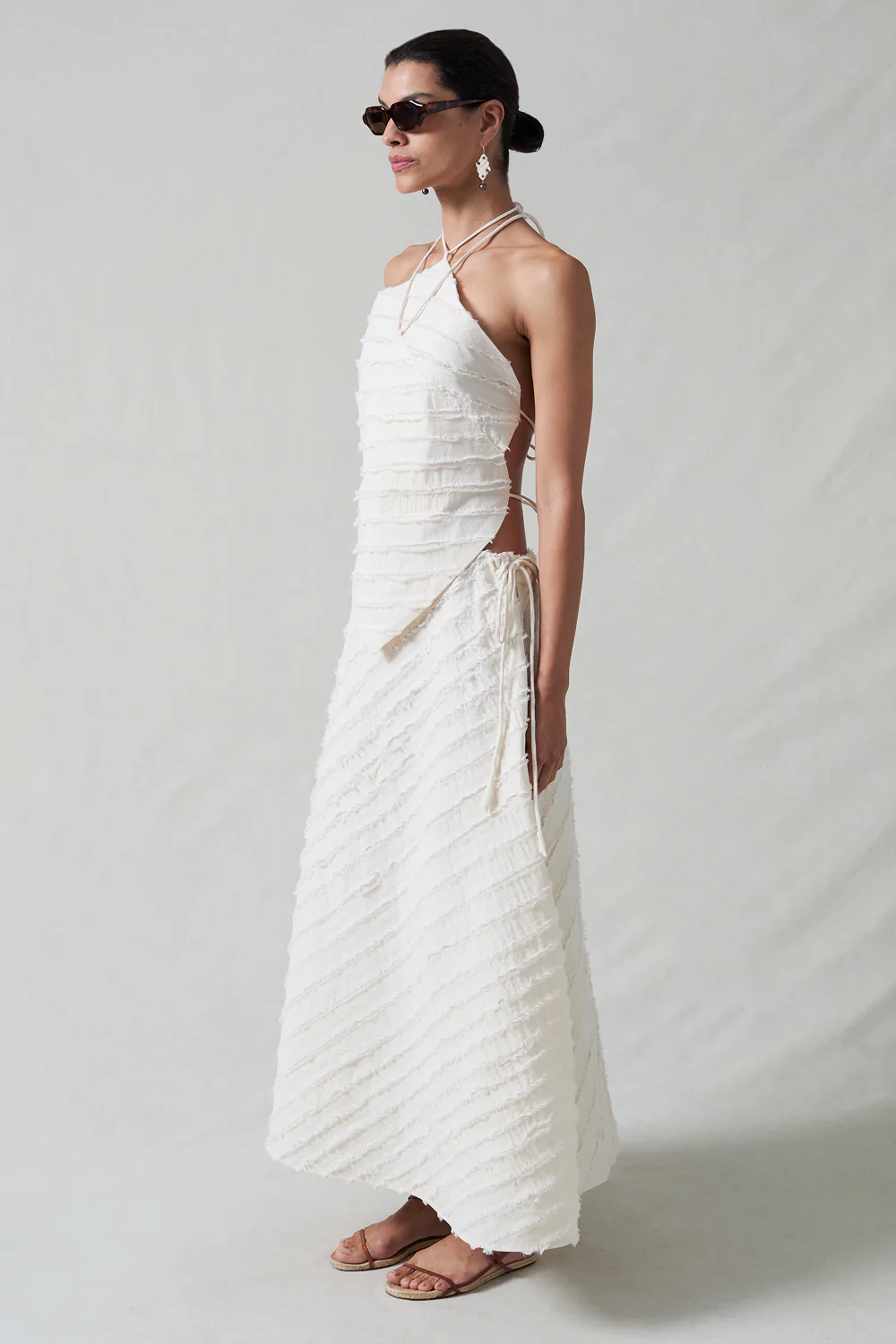 Million Strip Circle Skirt Natural - Image 2