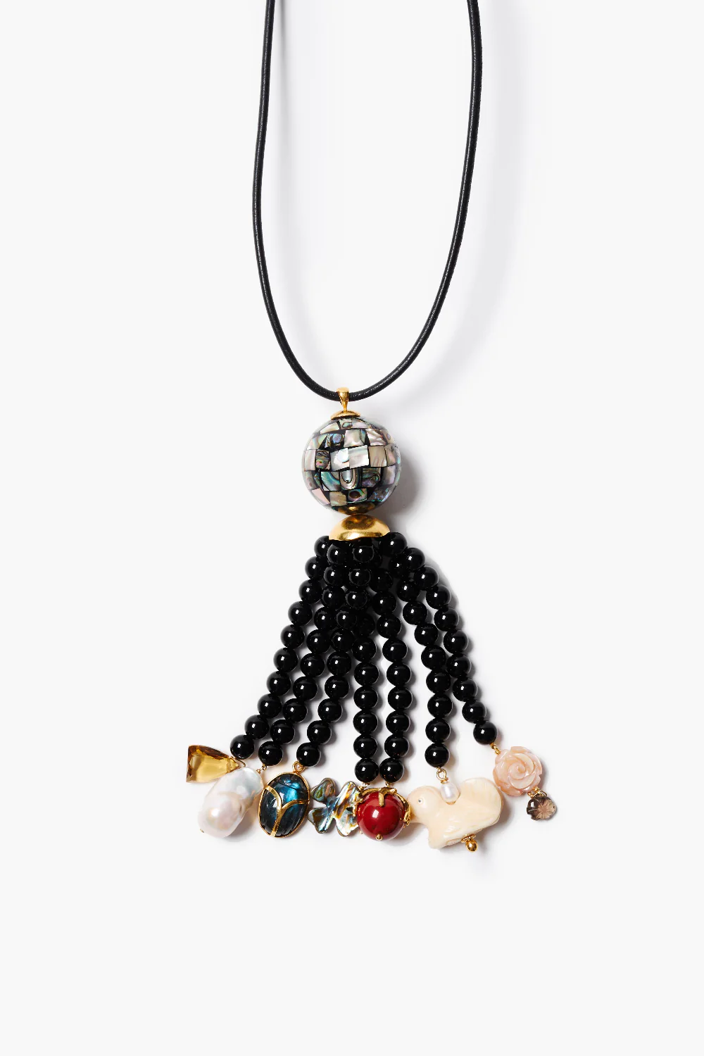 Palais Tassel Necklace Onyx - Image 2