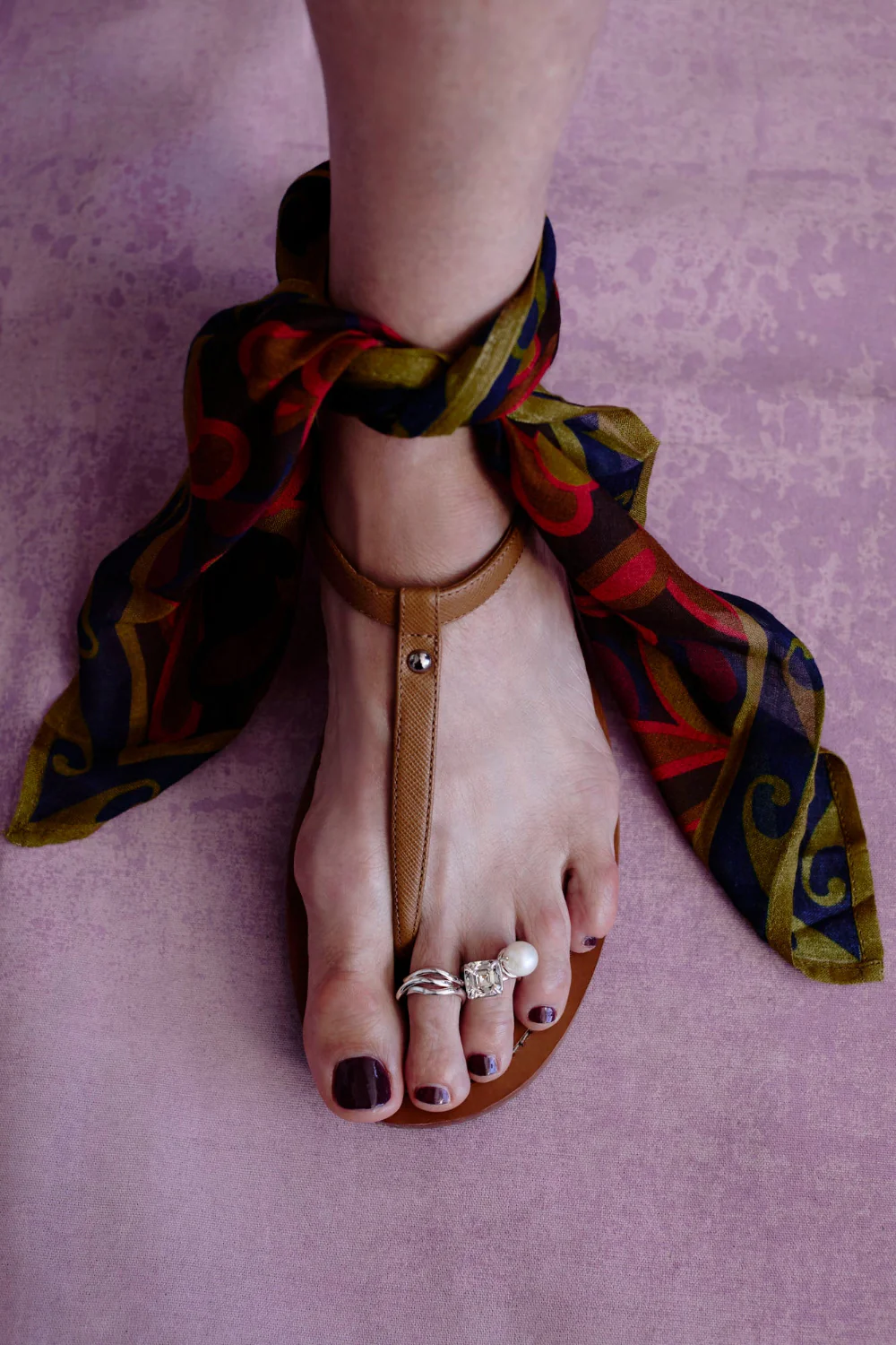 La Perla Toe Ring White Pearl - Image 3