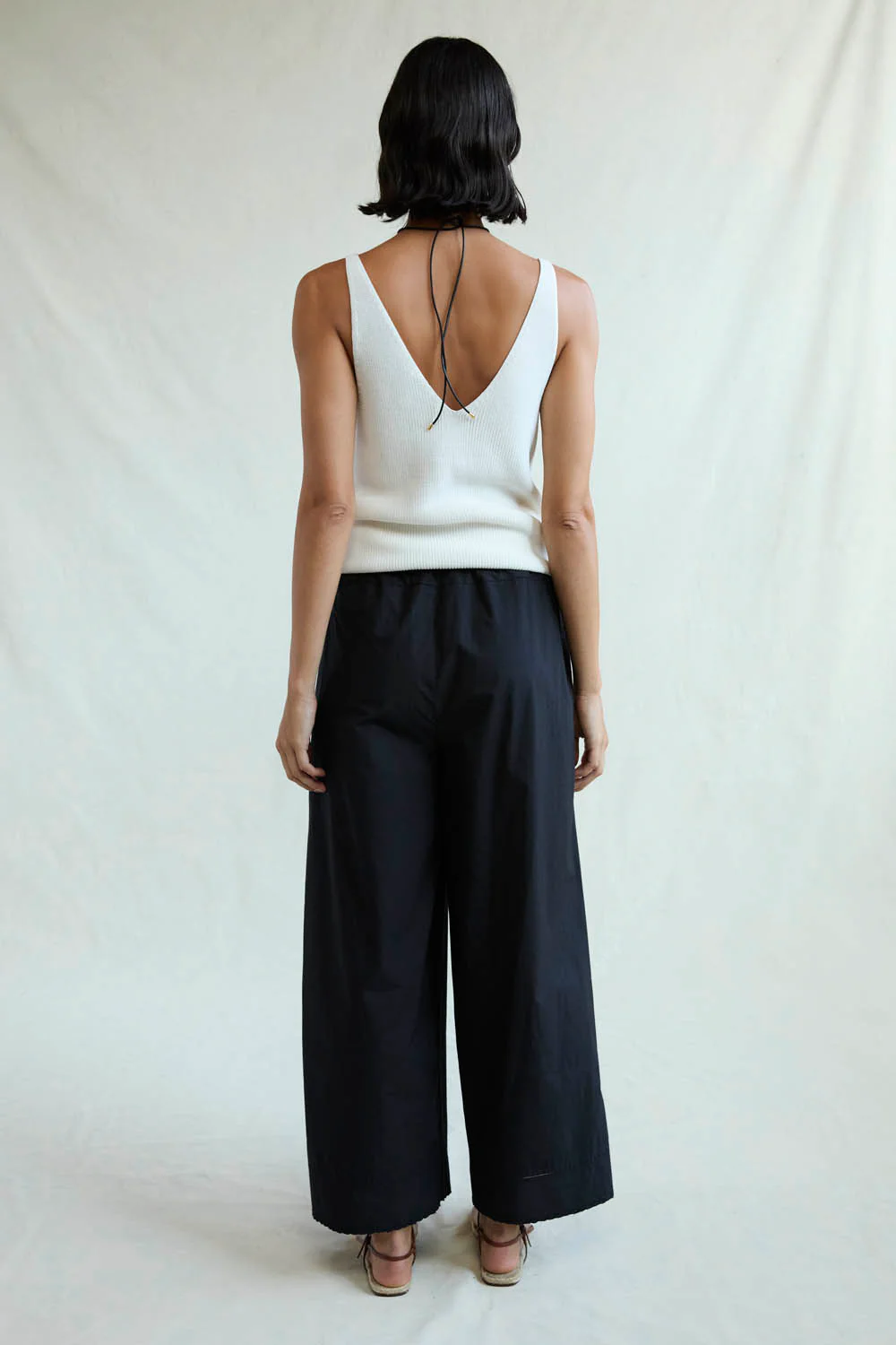Ramona Poplin Pant Caviar - Image 3