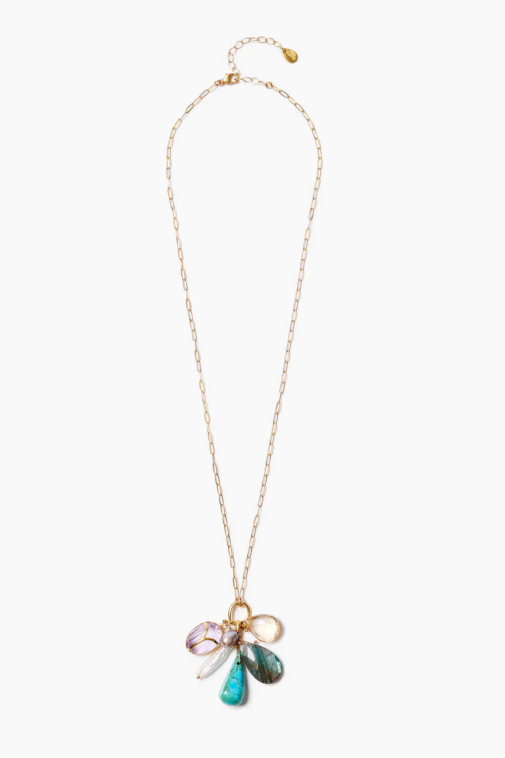 Scarab Charm Necklace Multi - Image 2