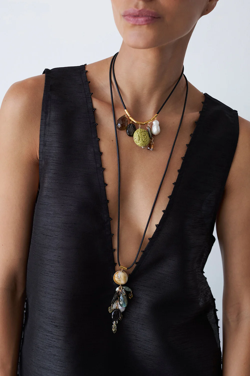 Serpentine Charm Necklace Multi - Image 2