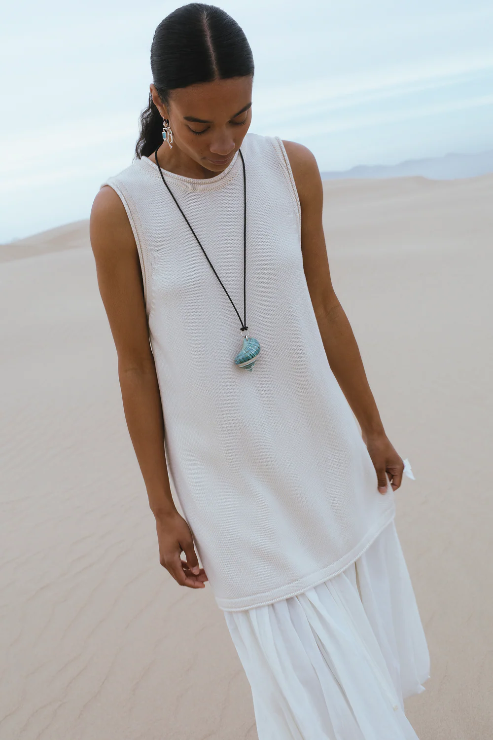 Shore Cord Necklace Seafoam - Image 4
