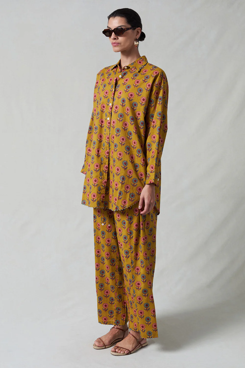 Sunflower Printed Set Mustard - Image 3