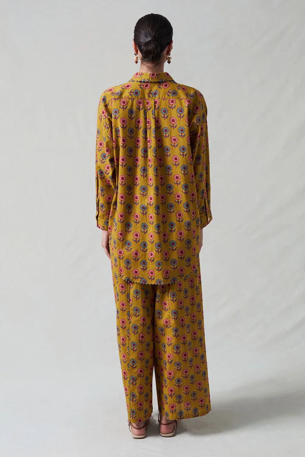 Sunflower Printed Set Mustard - Image 4