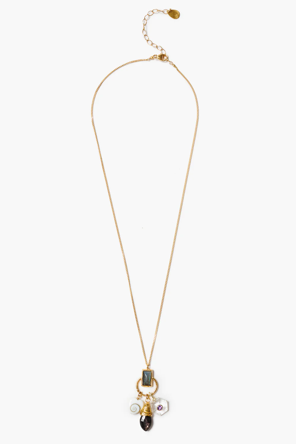 Trio Charm Necklace Multi - Image 2
